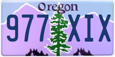 OR license plate 977XIX