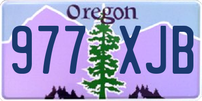 OR license plate 977XJB