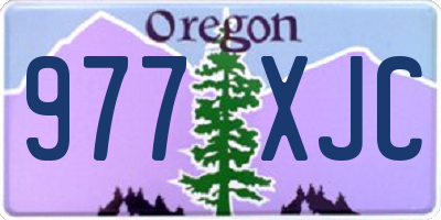 OR license plate 977XJC