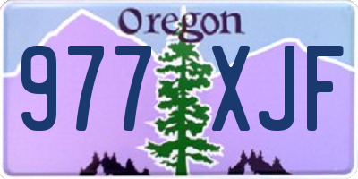 OR license plate 977XJF