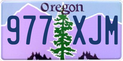 OR license plate 977XJM