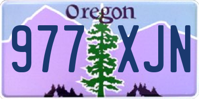 OR license plate 977XJN