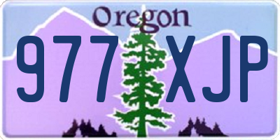 OR license plate 977XJP