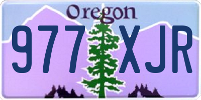 OR license plate 977XJR