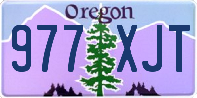 OR license plate 977XJT