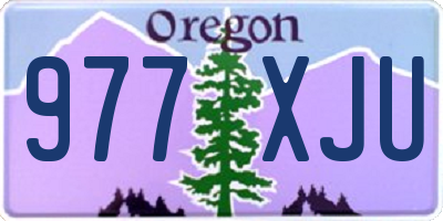 OR license plate 977XJU