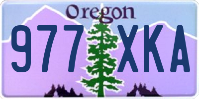OR license plate 977XKA