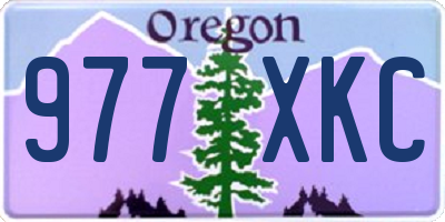 OR license plate 977XKC