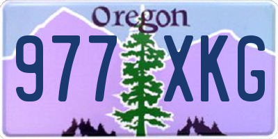 OR license plate 977XKG
