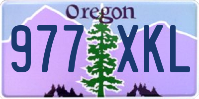 OR license plate 977XKL