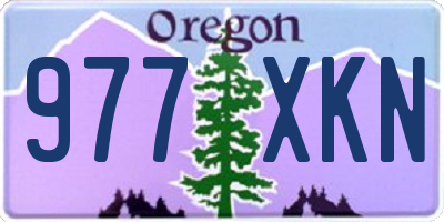 OR license plate 977XKN