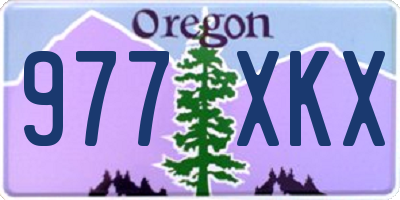 OR license plate 977XKX