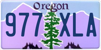 OR license plate 977XLA