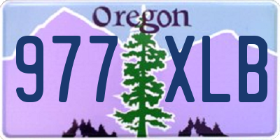 OR license plate 977XLB