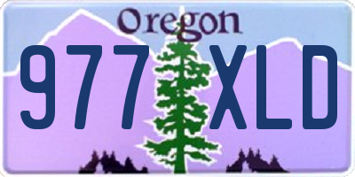 OR license plate 977XLD