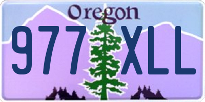 OR license plate 977XLL