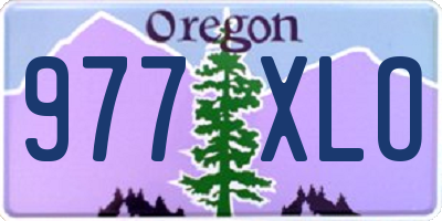 OR license plate 977XLO