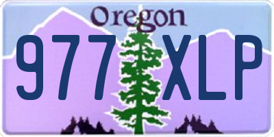 OR license plate 977XLP
