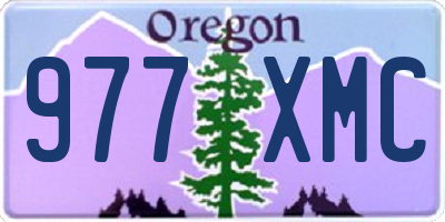 OR license plate 977XMC