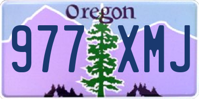 OR license plate 977XMJ
