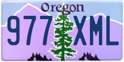 OR license plate 977XML