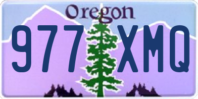 OR license plate 977XMQ