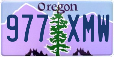 OR license plate 977XMW