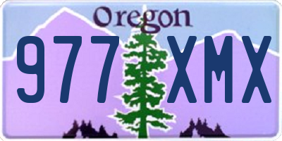 OR license plate 977XMX