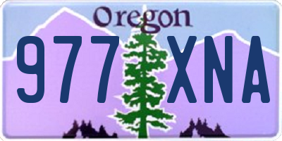 OR license plate 977XNA