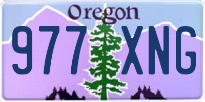 OR license plate 977XNG
