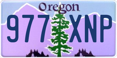 OR license plate 977XNP