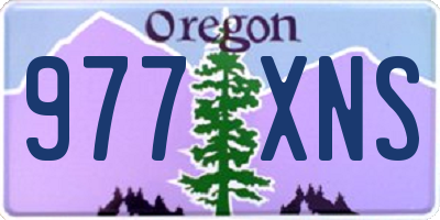 OR license plate 977XNS