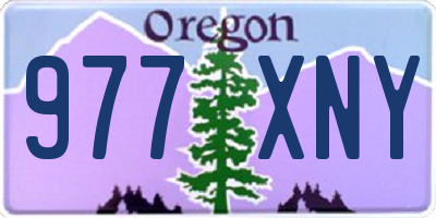 OR license plate 977XNY