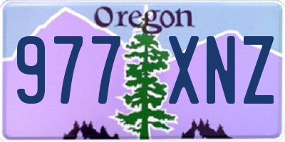 OR license plate 977XNZ