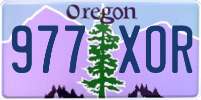 OR license plate 977XOR