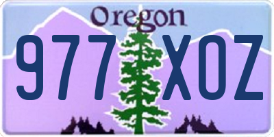 OR license plate 977XOZ