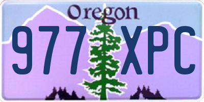 OR license plate 977XPC
