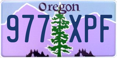 OR license plate 977XPF