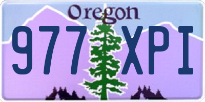 OR license plate 977XPI
