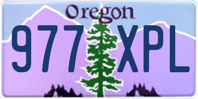 OR license plate 977XPL