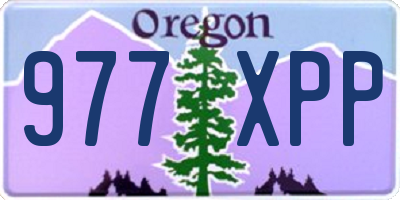 OR license plate 977XPP