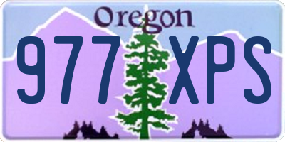 OR license plate 977XPS