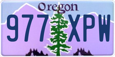 OR license plate 977XPW