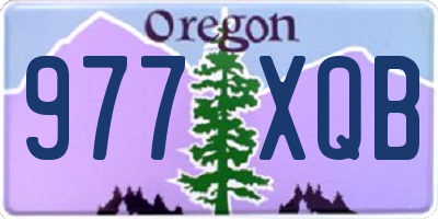 OR license plate 977XQB
