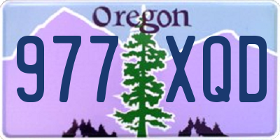 OR license plate 977XQD