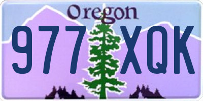 OR license plate 977XQK