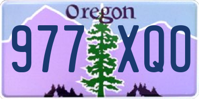 OR license plate 977XQO