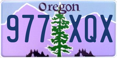 OR license plate 977XQX