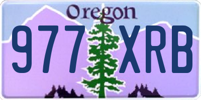 OR license plate 977XRB