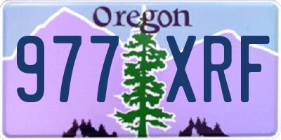OR license plate 977XRF